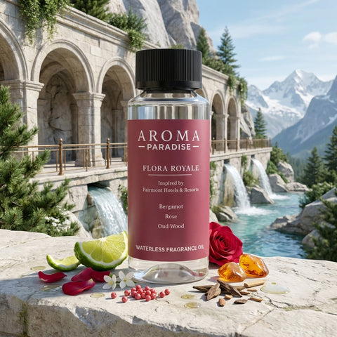 Aroma Paradise Flora Royale waterless fragrance oil immersive product image