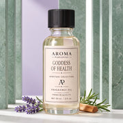 Goddess Of Health spiritual fragrance oil in an editorial scent setting - Aroma Paradise