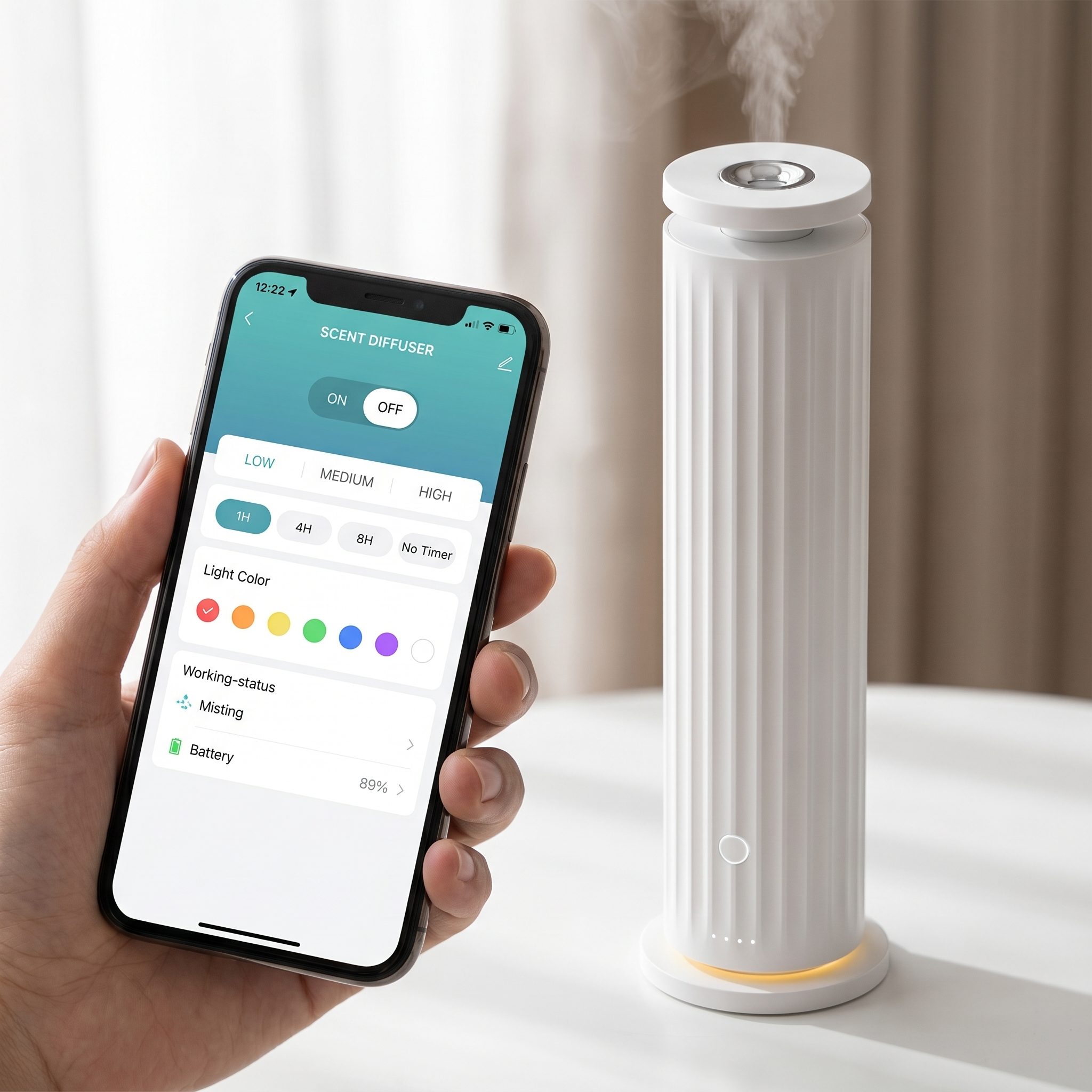 Aroma Paradise Tower Pro - Smart Life App Control on Smartphone