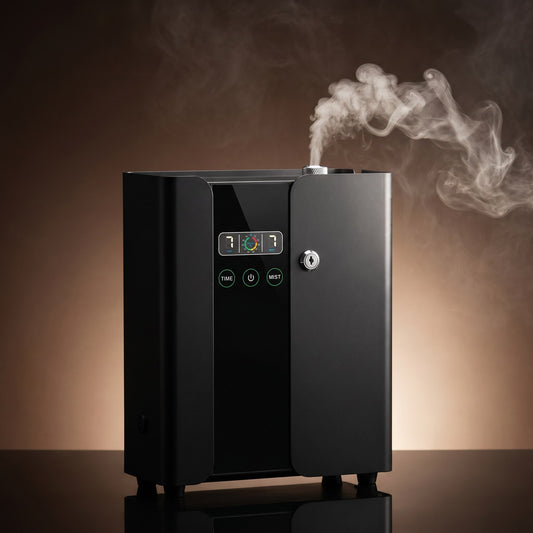 Aroma Paradise HVAC+ Waterless Cold-Air Scent Diffuser - Black Cinematic Hero Shot