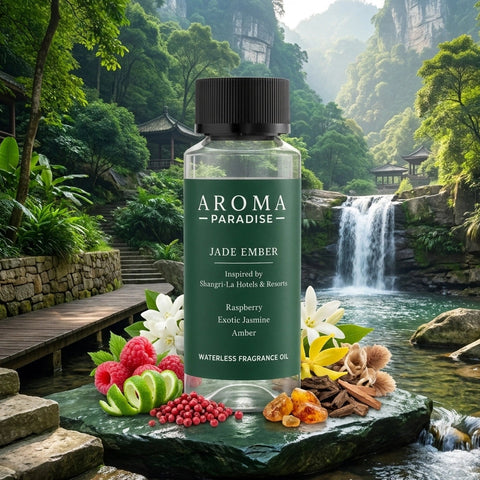 Aroma Paradise Jade Ember waterless fragrance oil immersive product image