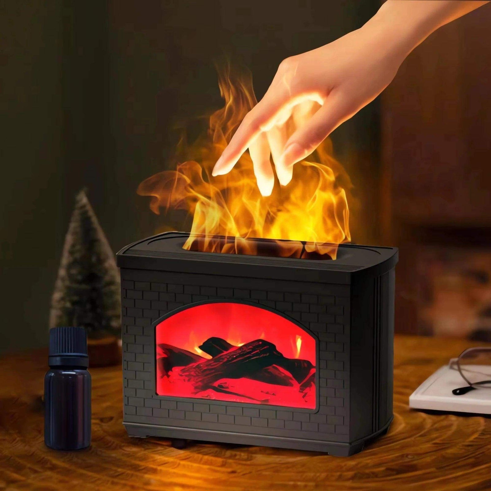 FirePlace Essential Oil Scent Diffuser Humidifier - Black