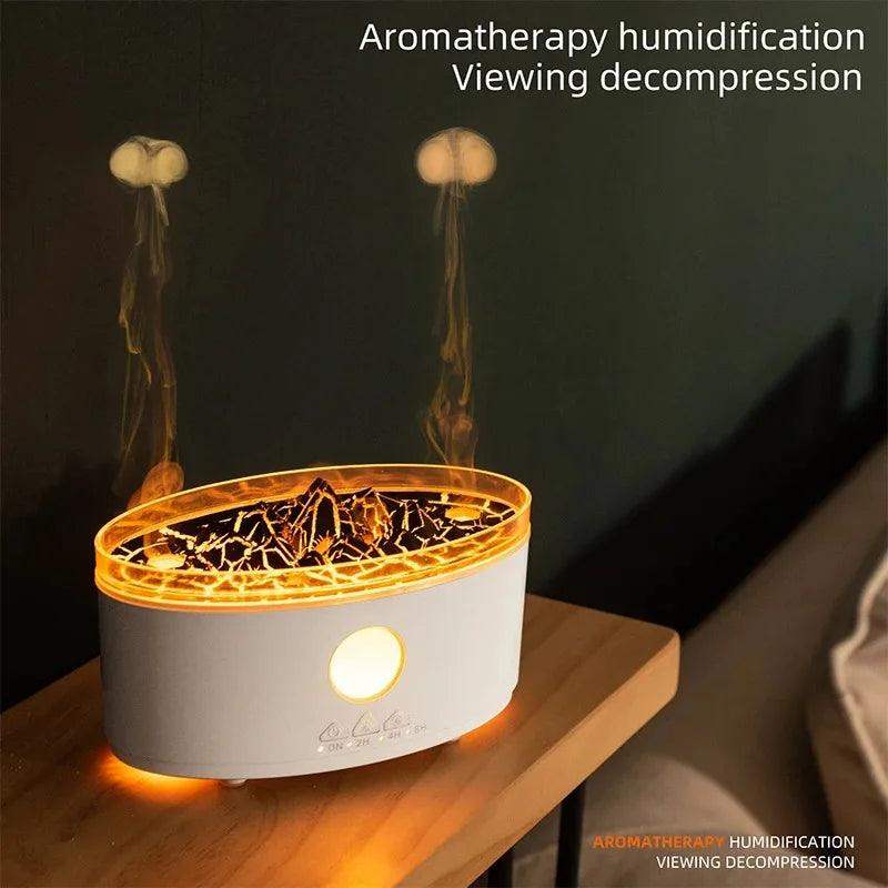 Double Ring Volcano Essential Oil Scent Diffuser Humidifier - Default Title