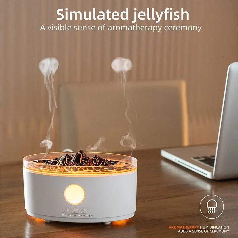 Double Ring Volcano Essential Oil Scent Diffuser Humidifier - Default Title