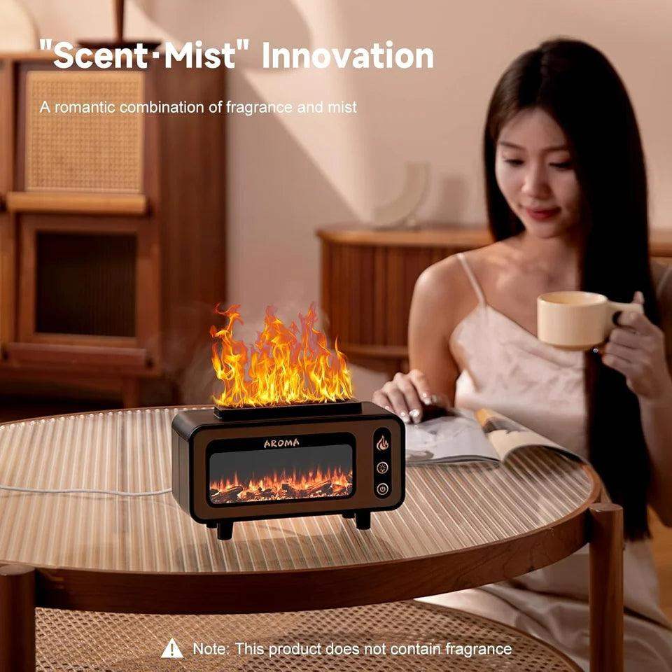 Sleek Fire-Place Essential Oil Scent Diffuser Humidifier - Default Title