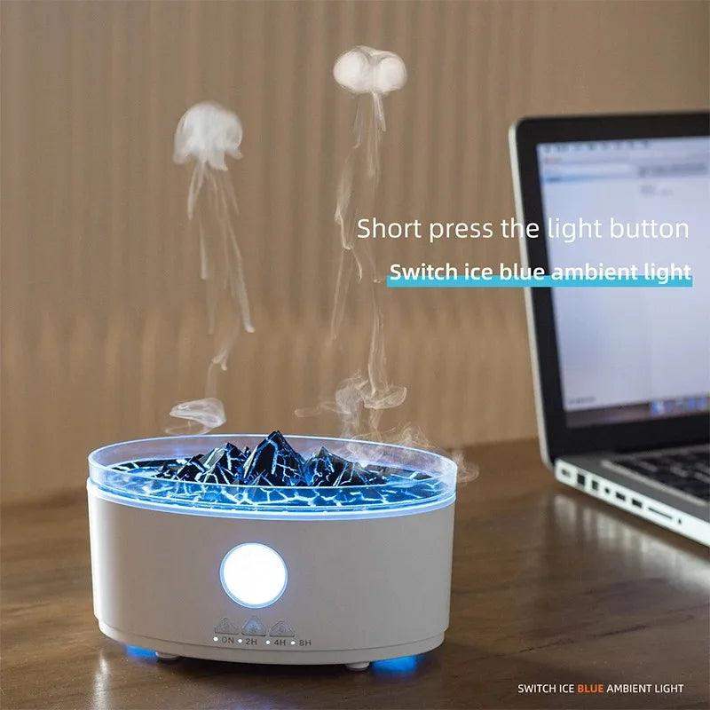 Double Ring Volcano Essential Oil Scent Diffuser Humidifier - Default Title