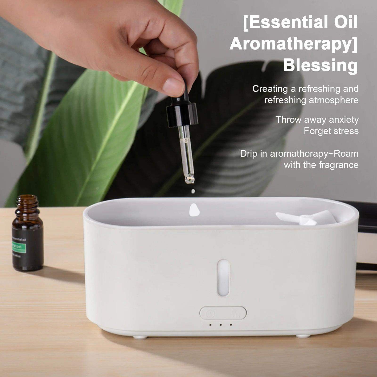 Flame with Ring Essential Oil Scent Diffuser Humidifier - Default Title