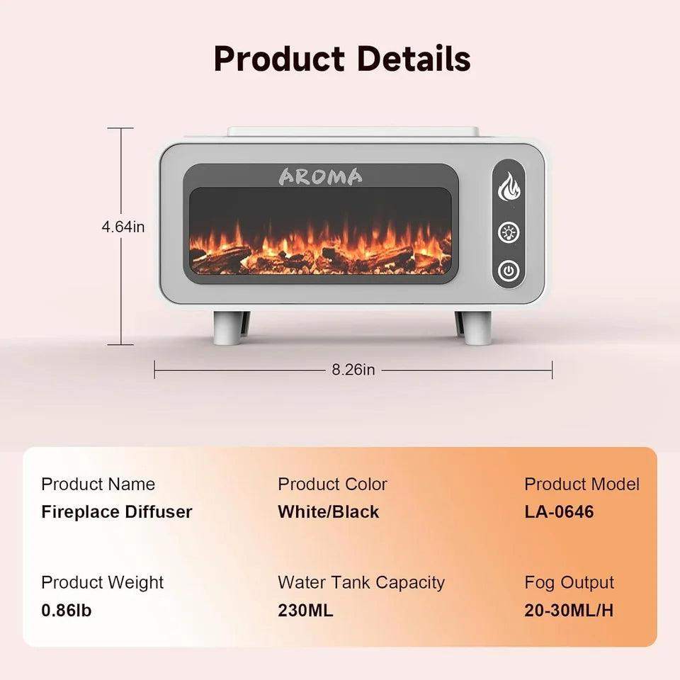 Sleek Fire-Place Essential Oil Scent Diffuser Humidifier - Default Title