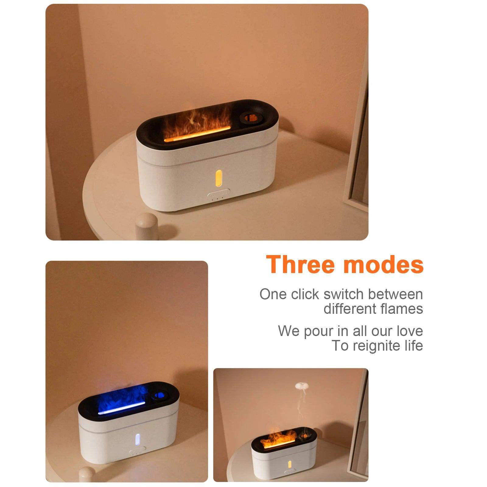 Flame with Ring Essential Oil Scent Diffuser Humidifier - Default Title