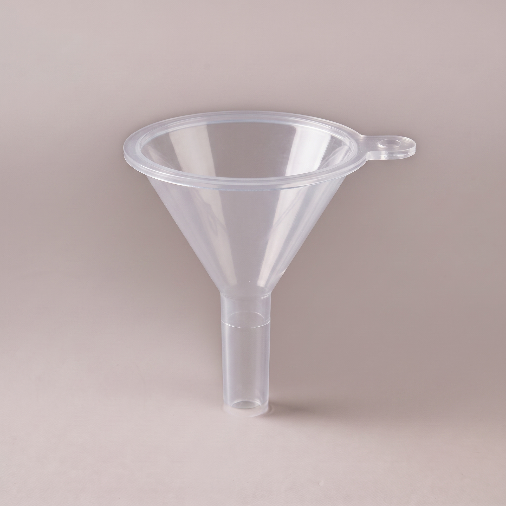 Clear mini funnel for pouring waterless fragrance oil into small diffuser bottles