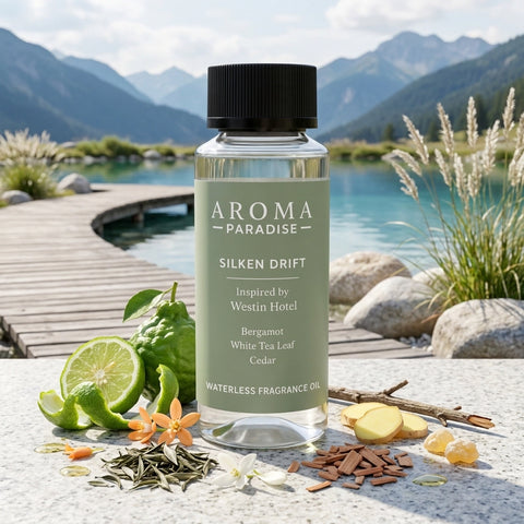 Aroma Paradise Silken Drift waterless fragrance oil immersive product image