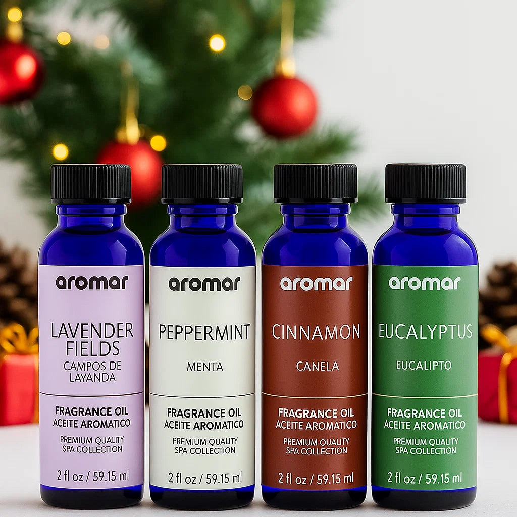Relaxing Fragrance Oils 10-Pack – Lavender, Eucalyptus, Peppermint & Cinnamon fragrance oil - Aroma Paradise