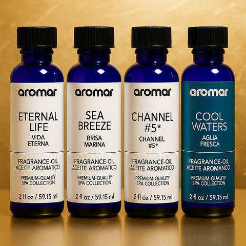 Cologne Fragrance Oils 10-Pack – Cool Water, Chanel No.5, Sea Breeze & Eternal Life fragrance oil - Aroma Paradise