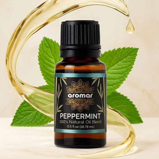 Peppermint Essential Oil – Aromar - 100% Pure & Natural Aromatherapy Oil