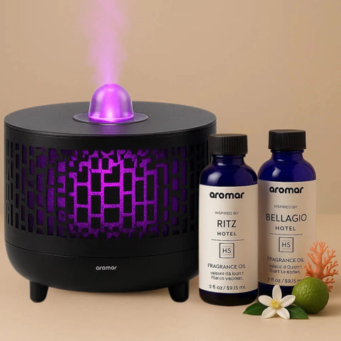 7-Color Crystal Ball Diffuser Gift Pack – With Bellagio & Ritz inspired Oils - Aroma Paradise