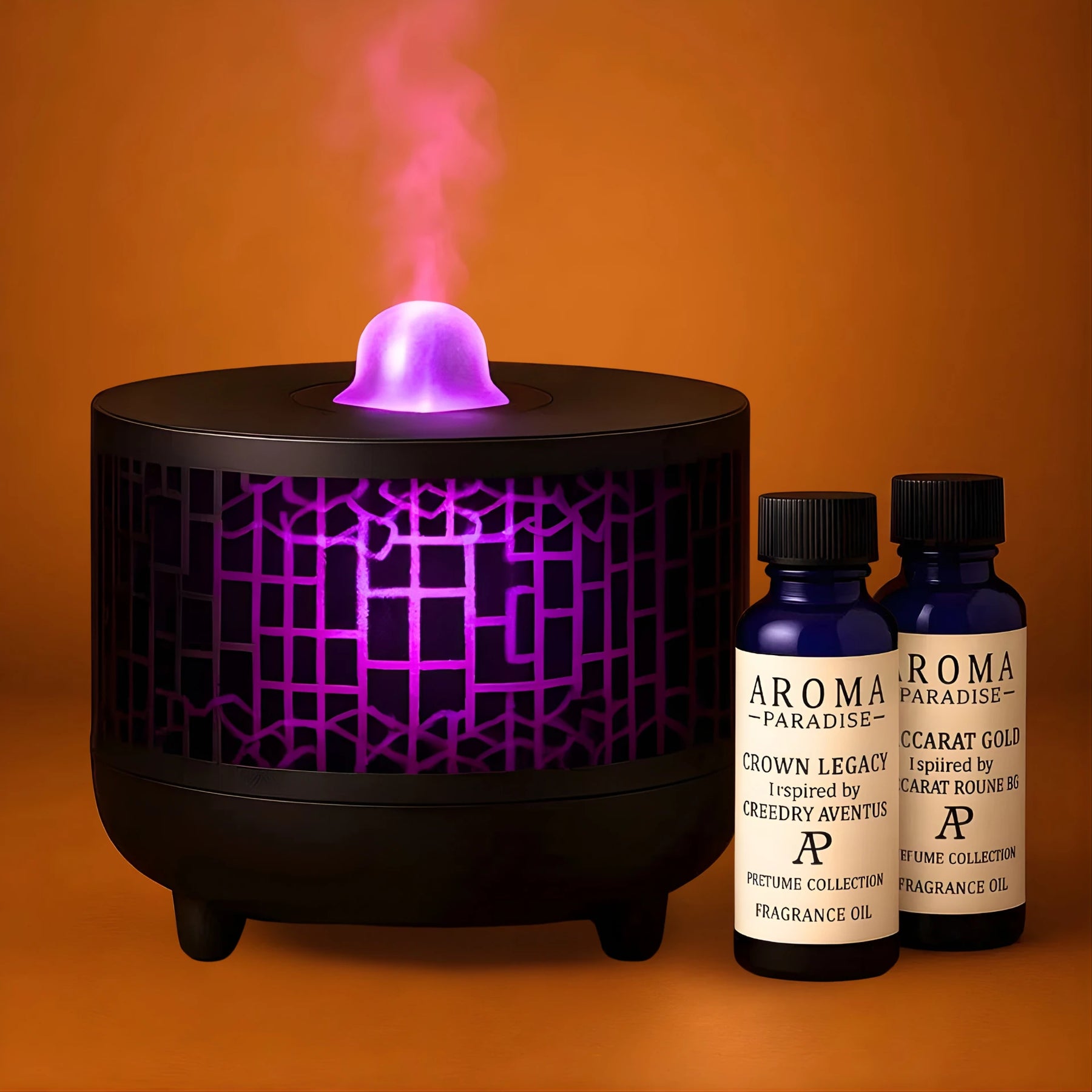 7-Color Crystal Ball Diffuser Gift Pack – With Creed Aventus & Baccarat inspired Oils - Aroma Paradise