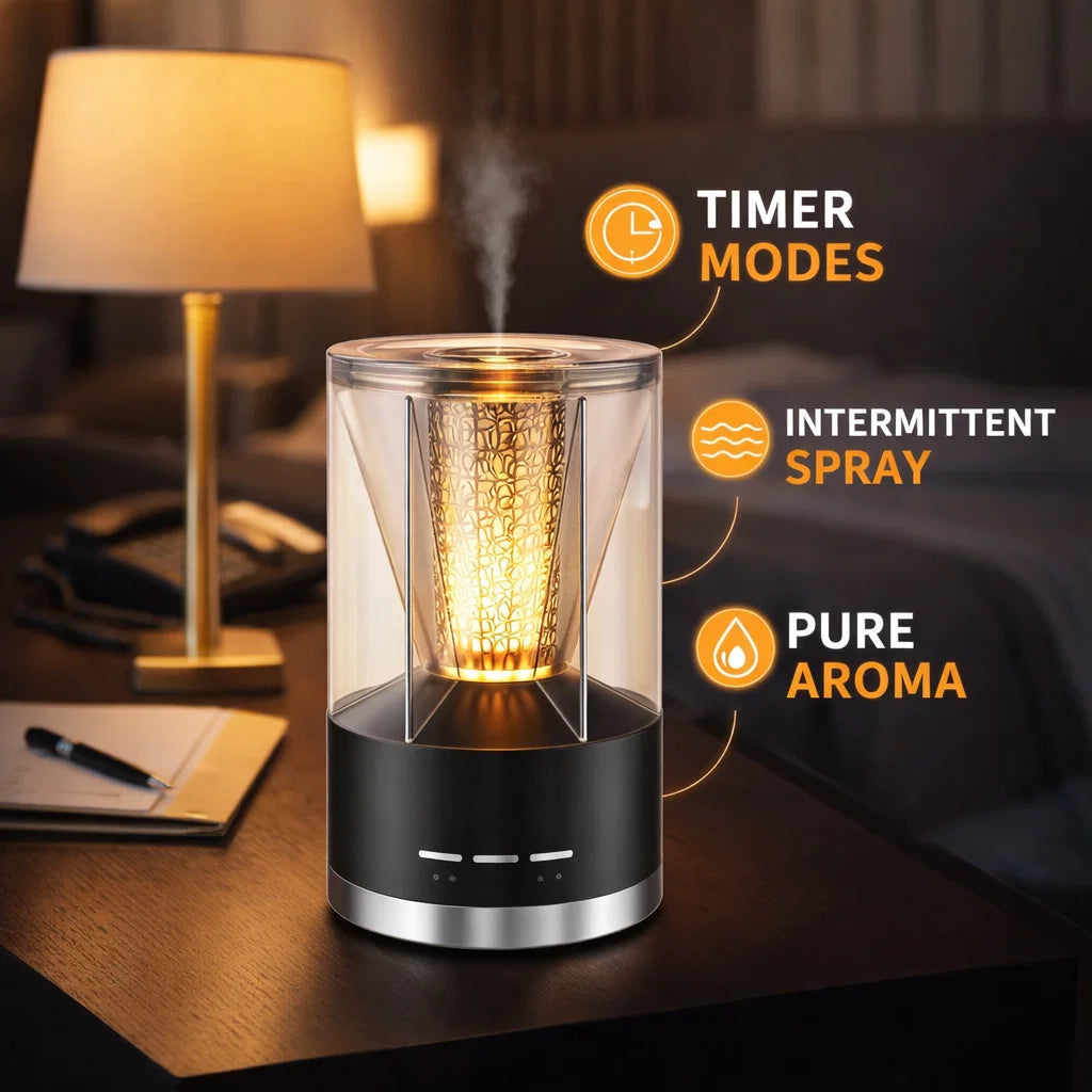 Candlelight Rechargeable Waterless Cold Air Scent Diffuser waterless cold-air scent diffuser - alternate view - Aroma Paradise