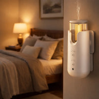 Candlelight Plug-in Waterless Cold Air Scent Diffuser | Best for Small to Medium Rooms | Sensor Light, RGB Color & 3 Intensity Levels