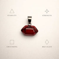 Octagon Crystal Pendant | Natural Crystal Jewelry – Aroma Paradise