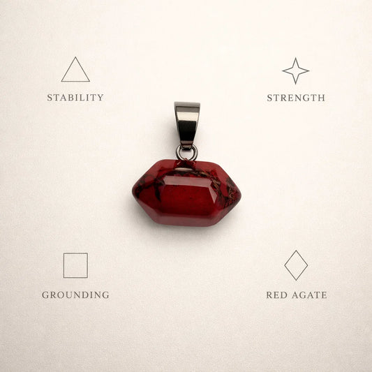 Octagon Crystal Pendant | Natural Crystal Jewelry – Aroma Paradise