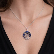 Tree of Life Crystal Pendant – Natural Stone Symbol Jewelry crystal pendant necklace - alternate view - Aroma Paradise