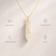 Hexagon Crystal Net Pendant – Natural Stone Point Jewelry - natural stone point necklace - image 11 - Aroma Paradise