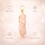Hexagon Crystal Net Pendant – Natural Stone Point Jewelry - natural stone point necklace - image 9 - Aroma Paradise
