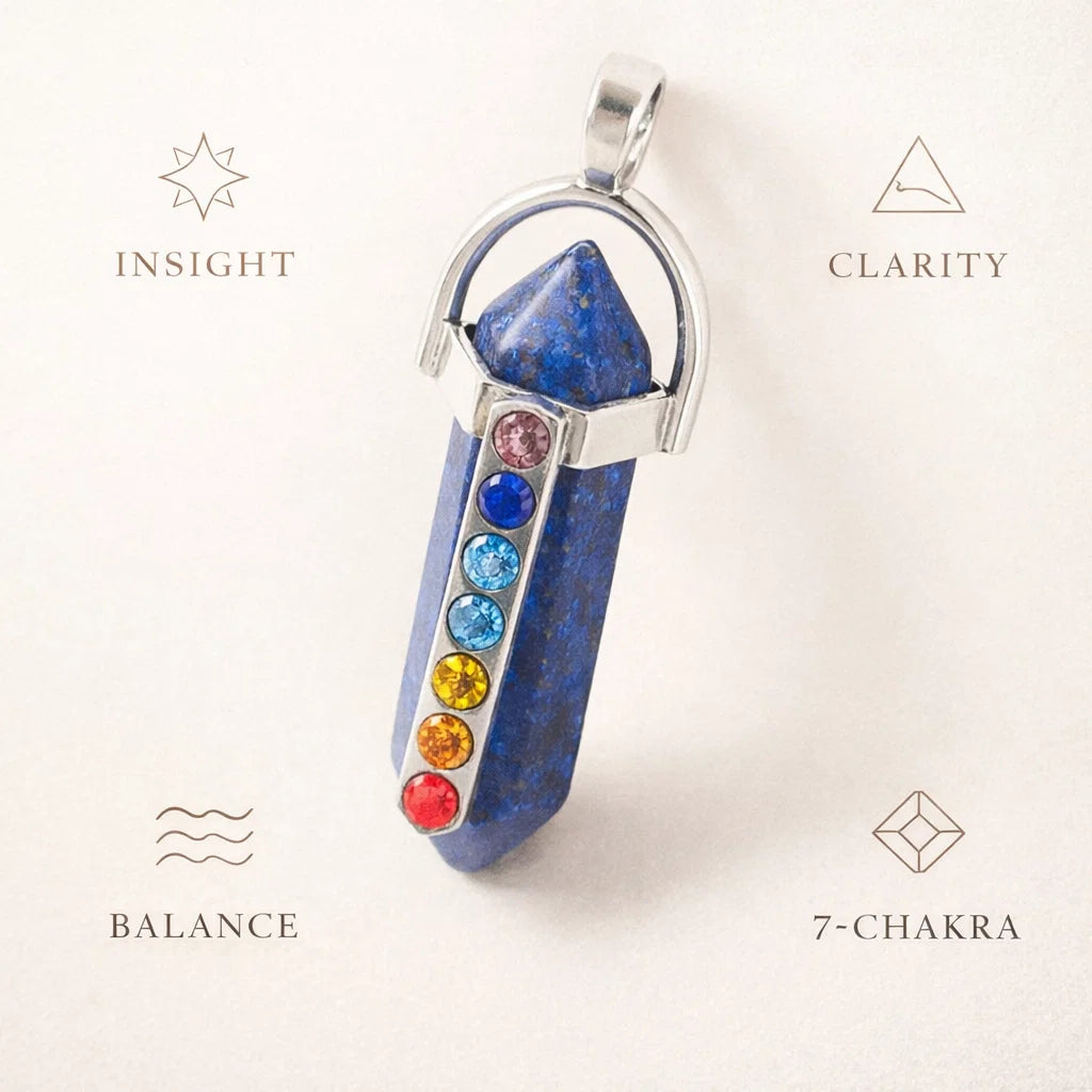7-Chakra Hexagon Crystal Pendant – Natural Energy Alignment Jewelry - 7-chakra healing crystal necklace - image 11 - Aroma Paradise