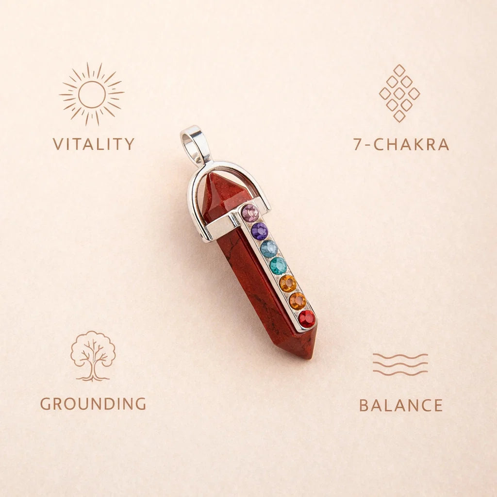 7-Chakra Hexagon Crystal Pendant – Natural Energy Alignment Jewelry - 7-chakra healing crystal necklace - image 7 - Aroma Paradise