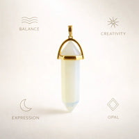 Hexagon Crystal Pendant – Natural Stone Point Jewelry