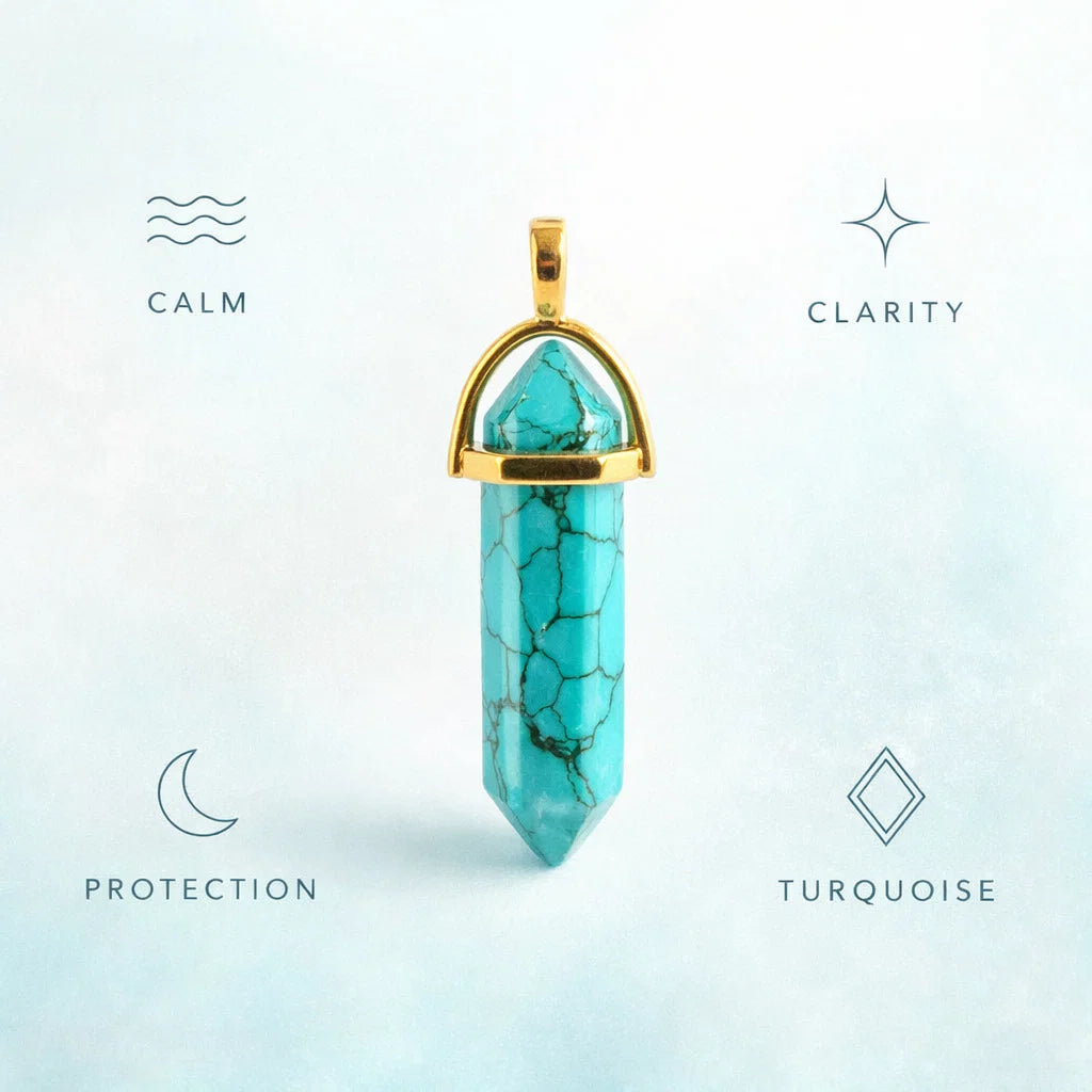 Hexagon Crystal Pendant – Natural Stone Point Jewelry - natural stone point necklace - image 7 - Aroma Paradise