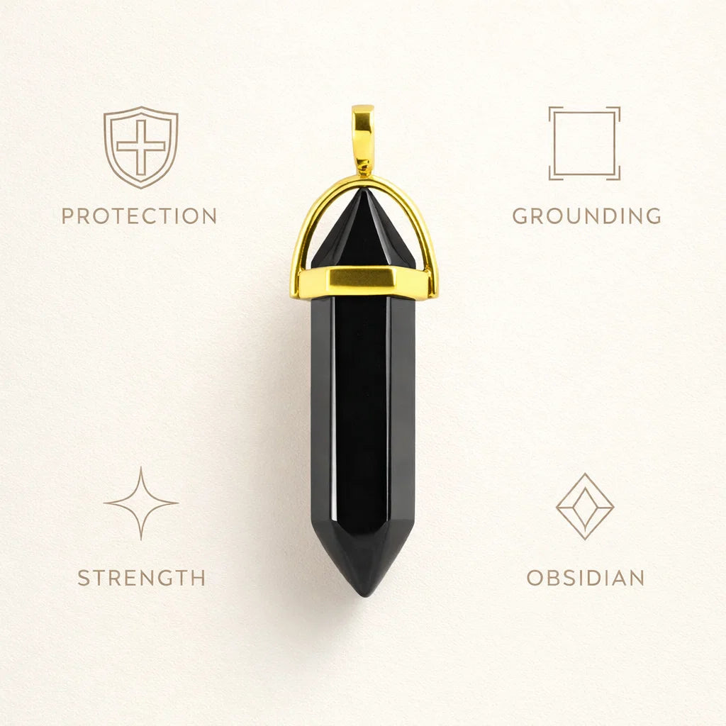 Hexagon Crystal Pendant – Natural Stone Point Jewelry - natural stone point necklace - image 13 - Aroma Paradise