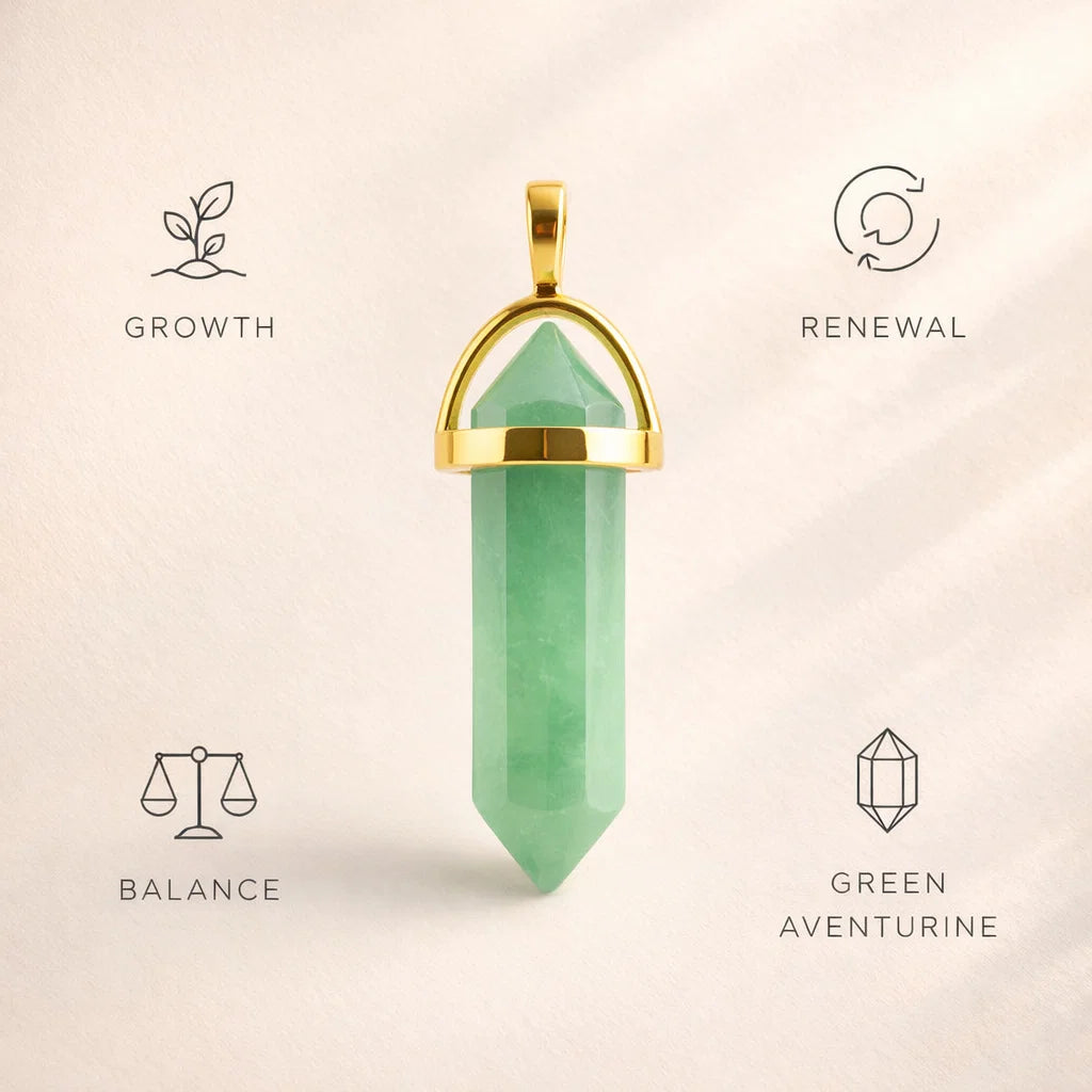 Hexagon Crystal Pendant – Natural Stone Point Jewelry - natural stone point necklace - image 11 - Aroma Paradise