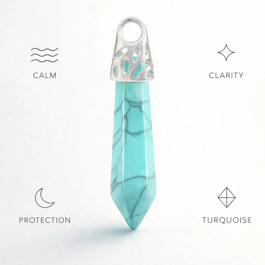 Silver Top Crystal Pendant – Natural Stone Point Jewelry crystal pendant necklace - image 9 - Aroma Paradise