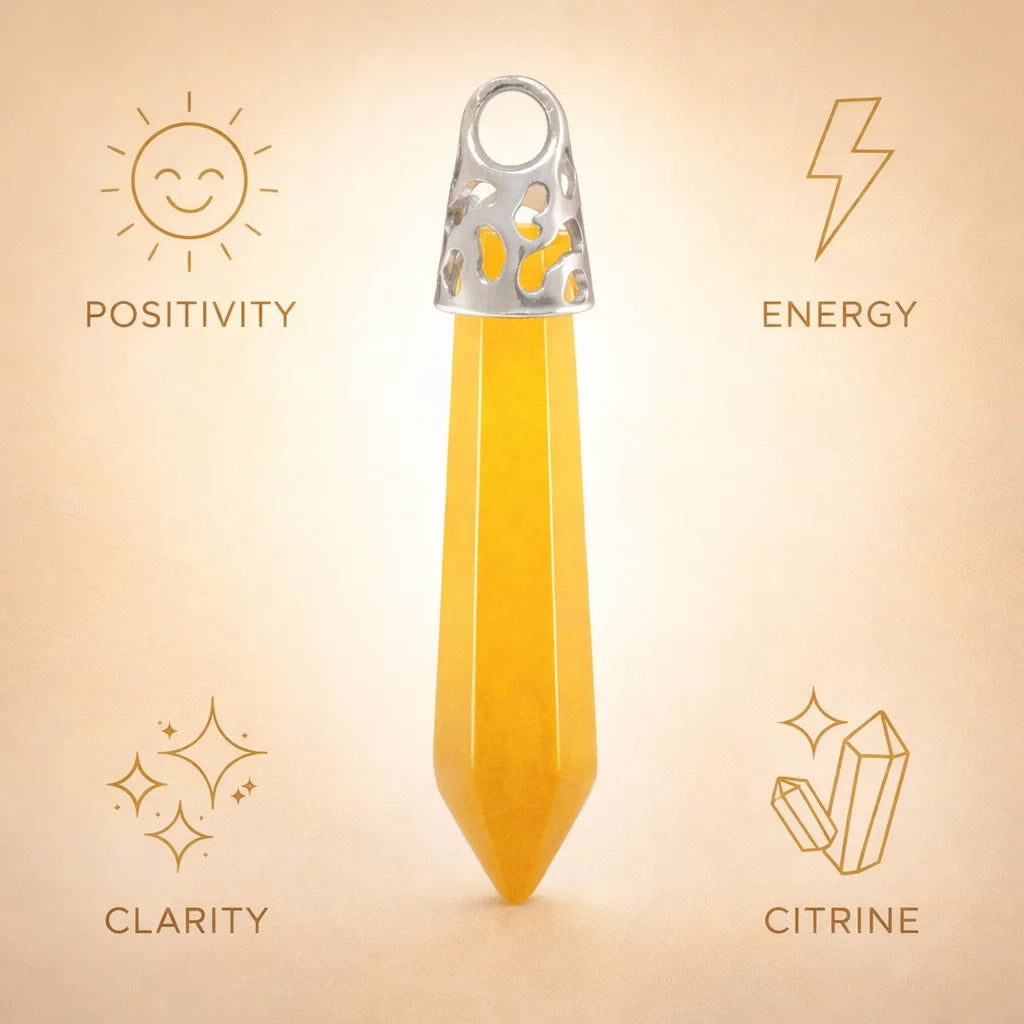 Silver Top Crystal Pendant – Natural Stone Point Jewelry crystal pendant necklace - image 13 - Aroma Paradise
