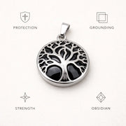 Silver Tree Crystal Pendant – Natural Stone Symbol Jewelry crystal pendant necklace - image 7 - Aroma Paradise