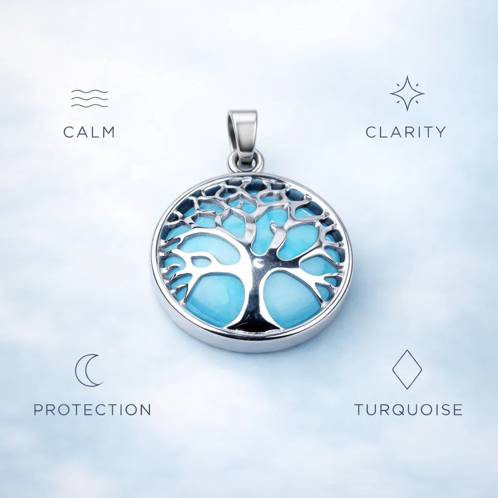 Silver Tree Crystal Pendant – Natural Stone Symbol Jewelry crystal pendant necklace - image 11 - Aroma Paradise