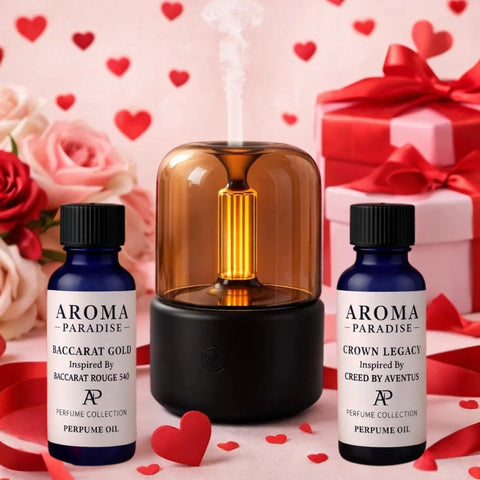 The Candlelit Romance Bundle - Baccarat and Creed inspired Fragrance Oil aroma diffuser - Aroma Paradise