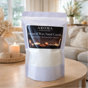 12 oz pre-scented sand candle wax pearls pouch
