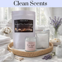 Clean Scent Collection | Pearled Scented Sand Wax Candle Kit & Refill