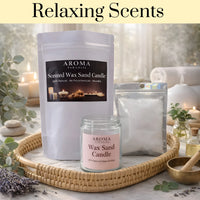 Relaxing Scent Collection | Pearled Scented Sand Wax Candle Kit & Refill