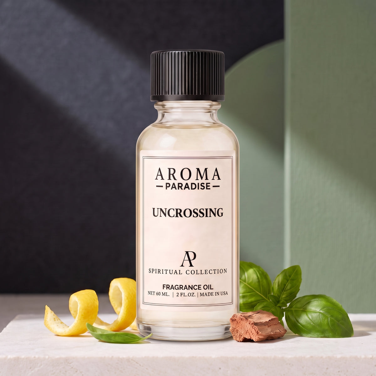 Uncrossing spiritual fragrance oil in an editorial scent setting - Aroma Paradise