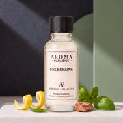 Uncrossing spiritual fragrance oil in an editorial scent setting - Aroma Paradise