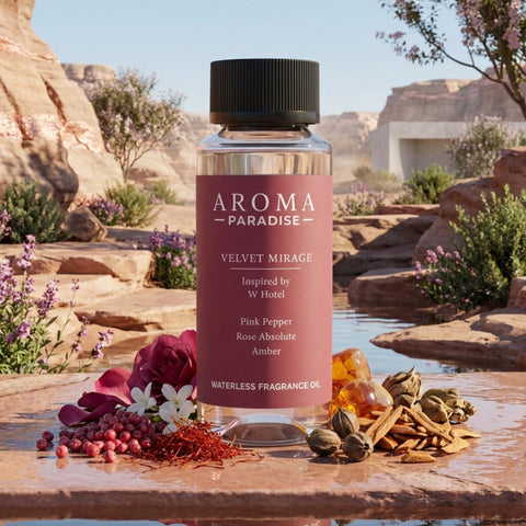 Aroma Paradise Velvet Mirage waterless fragrance oil immersive product image